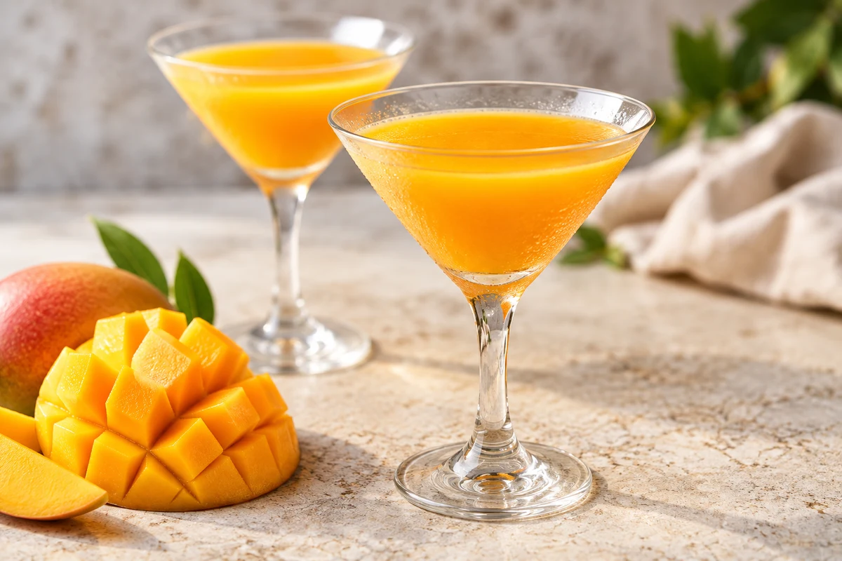 Spicy Mango Margarita met groene habanero